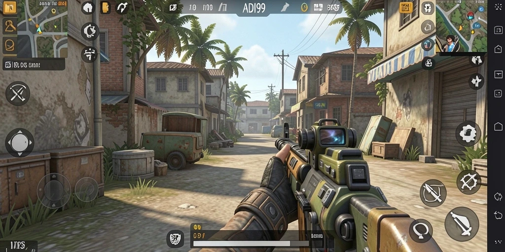Tampilan gameplay ADI99 yang menegangkan dan penuh aksi TPS.