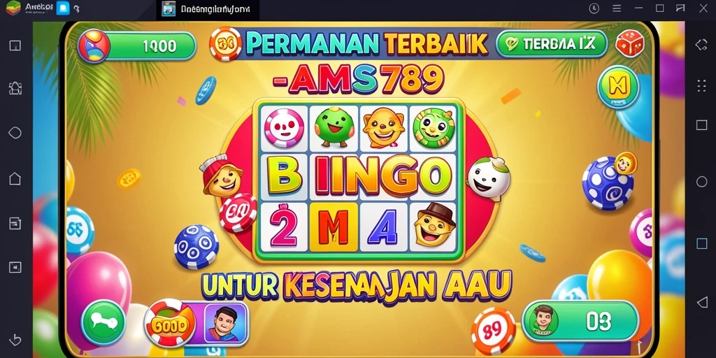 Tampilan gameplay Bingo yang seru dan interaktif di AMS789.