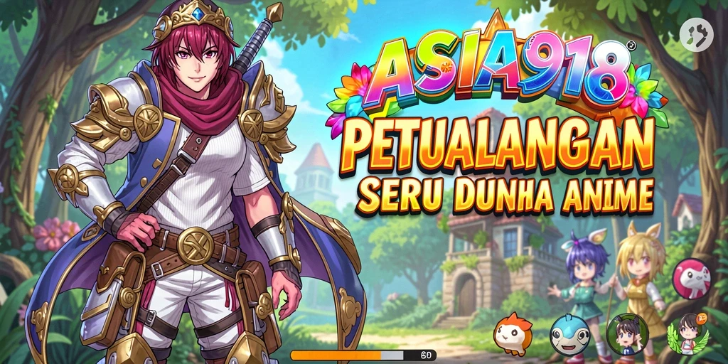 Screenshot gameplay ASIA918 menampilkan pertarungan karakter anime yang seru.