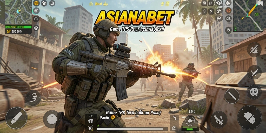 Tampilan gameplay ASIANABET yang mendebarkan dalam pertempuran TPS.