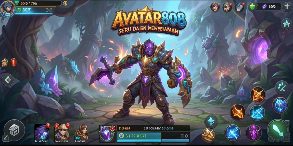 Tampilan gameplay RPG yang mendebarkan dari AVATAR808.