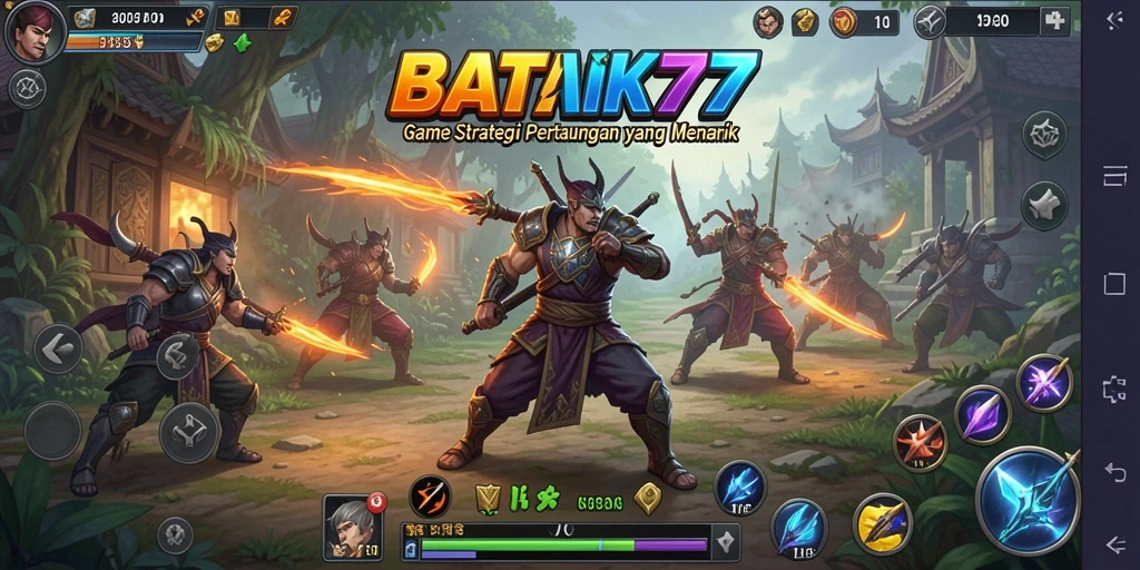 Screenshot gameplay <strong>BATIK77</strong> yang menunjukkan pertempuran strategi yang seru.