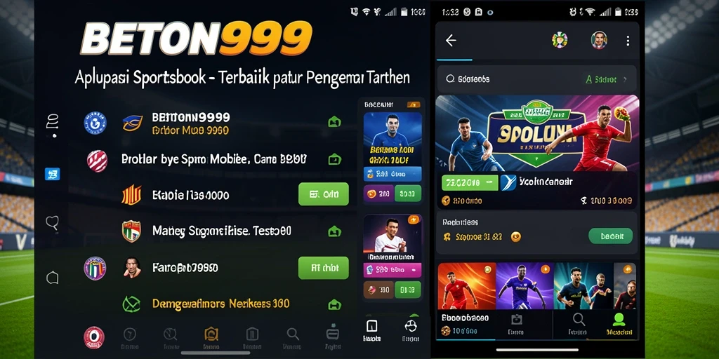 Screenshot utama BETON999 menampilkan tampilan antarmuka taruhan yang menarik.