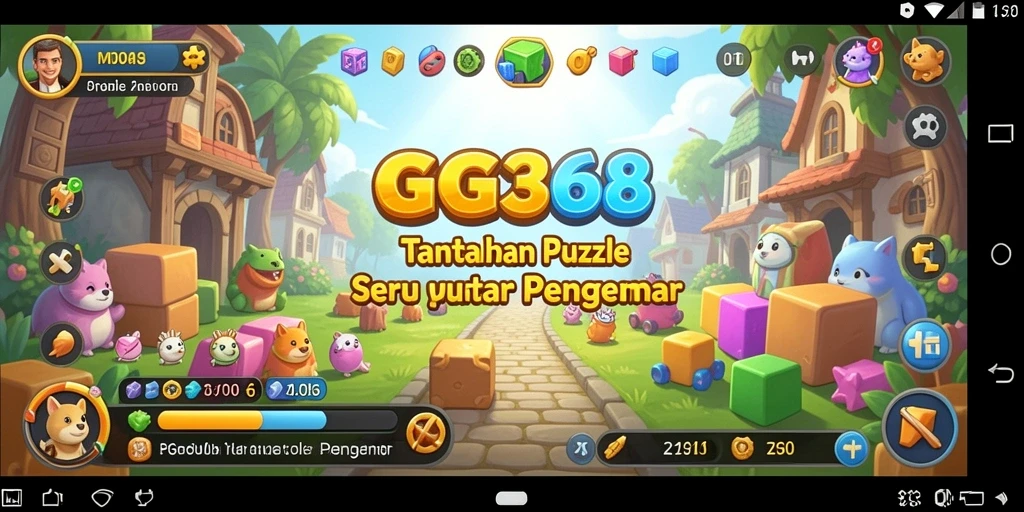 Tampilan menarik dari gameplay Puzzle GG368 yang menantang.