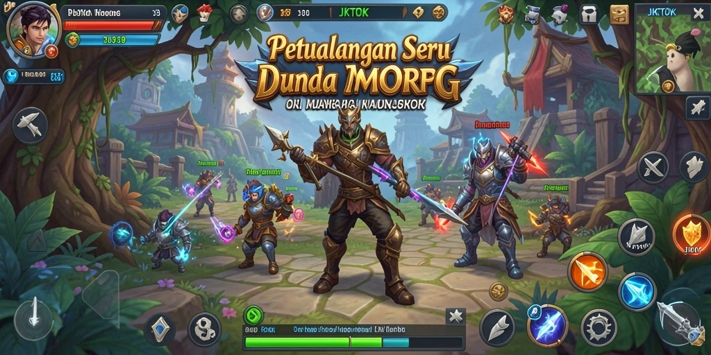 Screenshot JKTOK menampilkan aksi seru dalam gameplay MMORPG.
