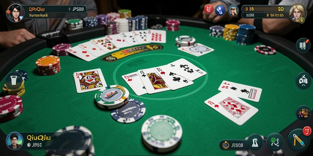 Screenshot JPS88 menampilkan keseruan gameplay QiuQiu.