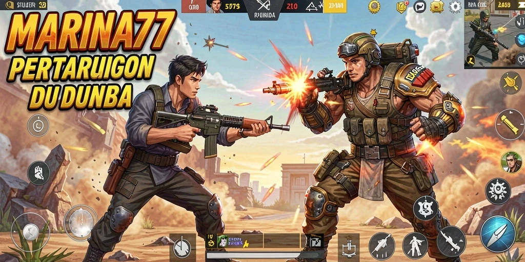 Gameplay seru di MARINA77 dengan aksi Battle Royale yang mendebarkan.