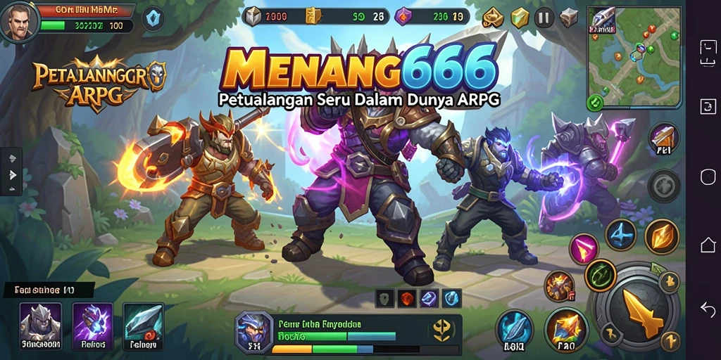 Tampilan seru gameplay <strong>MENANG666</strong> dalam petualangan ARPG.