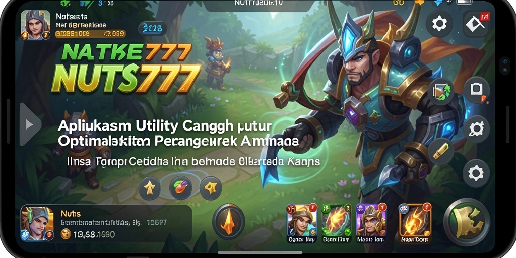 Tampilan antarmuka pengguna NUTS777 yang intuitif dan sederhana.
