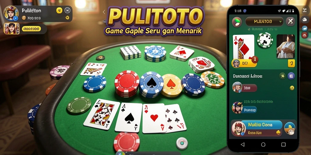 Gameplay seru Gaple di PULITOTO dengan fitur menarik.