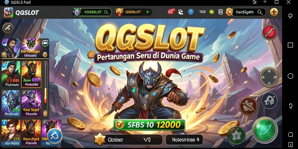 Tangkapan layar menampilkan pertarungan seru di QQSLOT.