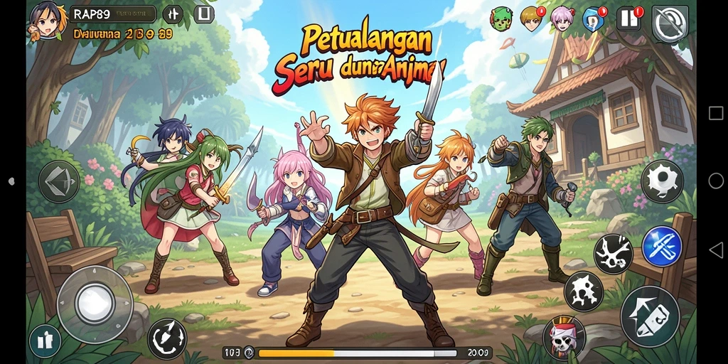 Gameplay seru dengan karakter Anime yang menarik.