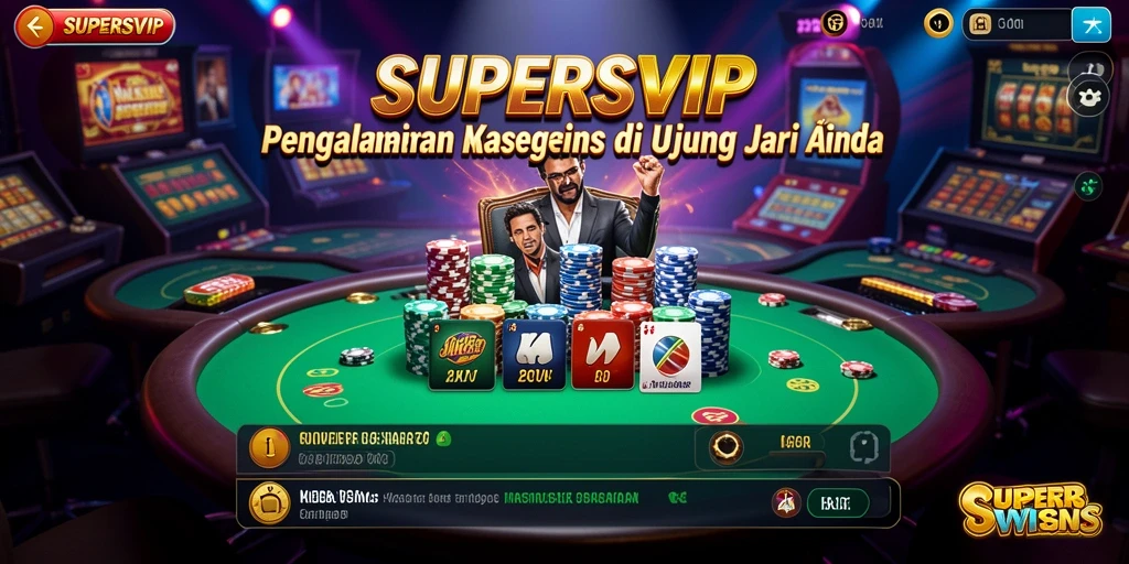 Tampilan menarik dari gameplay Kasino di SUPERSVIP.