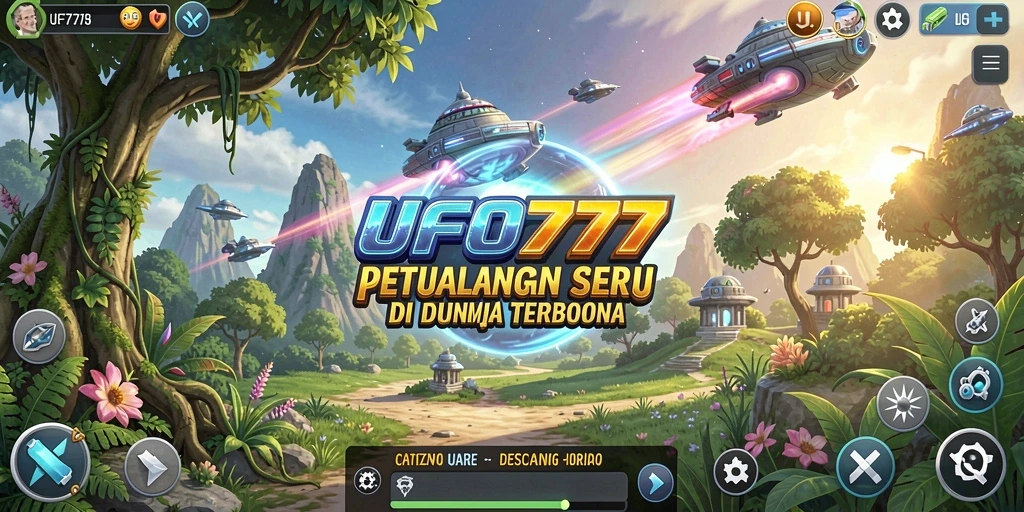 Tampilan gameplay menarik di dunia terbuka UFO777.