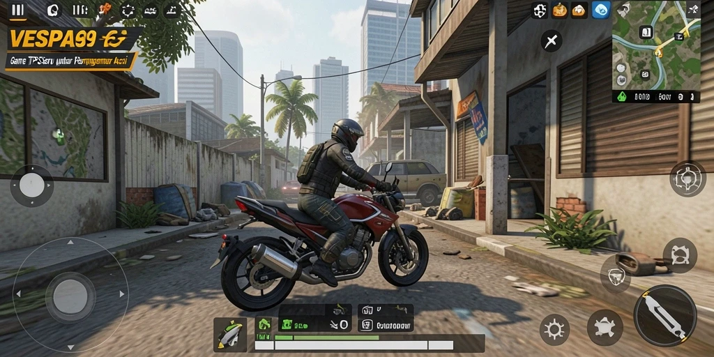 Gameplay VESPA69 dengan aksi seru dan mendebarkan.